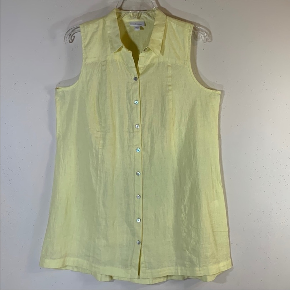 NEW!  J. Jill Love Linen Linen Mini Shirt Dress/Tunic Top. Medium Tall.